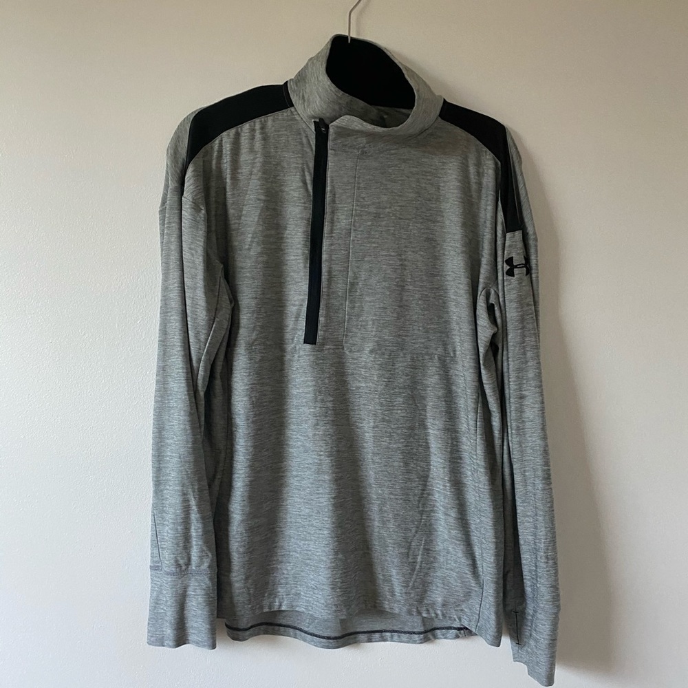 Under armor grey quarter zip